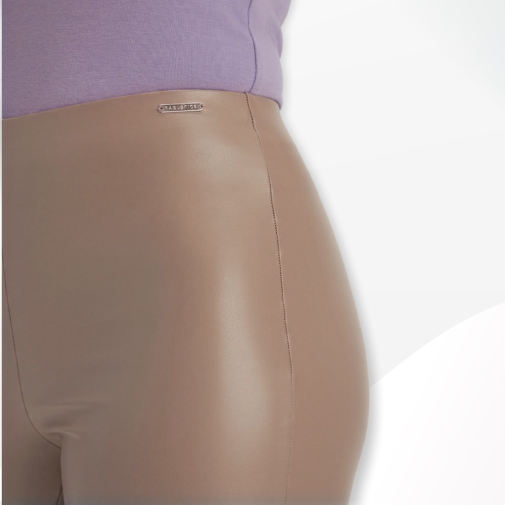 { Fabletics } - Vegan Leather Pull-On Legging - Picture 3 of 3